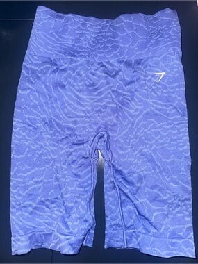 Gymshark Purple Jacquard High-Waist Biker Shorts
